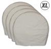 AES Industries 30239 4-Pc Canvas Wheel Masker Set, X-Large