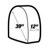 AES Industries 30239 4-Pc Canvas Wheel Masker Set, X-Large