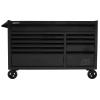 Homak BK04054010 54" RS Pro Rolling Cabinet - Black