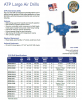ATP ATP2122-350-3 LARGE AIR DRILL, #3 MORSE TAPER, 350 RPM