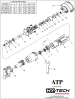 ATP ATP478HL-6 4 HP 6" HORIZONTAL GRINDER - 7,800 RPM -LEVER THROTTLE