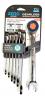 Allied International 38141 7-Pc ZERO DEGREE 12-Pt Metric Gearless Ratcheting Wrench Set