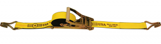 2" x 30' Self Contained Ratchet Strap with Wire Hook