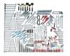Wright Tool 107 559 Pc Mega Fractional/Metric Master Set