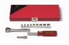 Wright Tool 212 1/4" Dr 6 Point Standard Sockets, 3/16" - 1/2", Metal Boxed Set, 12 Pc