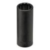 Wright Tool 34646 1/2" Dr x 1-7/16" Socket, 12 Pt, Deep, Black