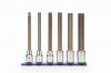 Wright Tool 454 1/2" Dr Long Hex Bit Socket Set, 6mm - 17mm, 6 Pc