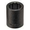 Wright Tool 4894 1/2" Dr x 1-3/8" Impact Socket, 12 Pt, Standard