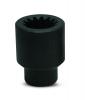 #5 Spline Dr x 15/16" Impact Socket, 6 Pt, Standard Wright Tool 5830 #5 Spline Dr x 15/16" Impact Socket, 6 Pt, Standard
