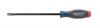 Wright Tool 9173 Slotted Screwdriver, Cushion Grip, 1/4" Tip, 6" Blade Length, Square Shank