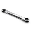 Wright Tool 9397 Reverse Ratcheting Box Wrench, Air Conditioning & Refrigeration, 1/4"- 3/16" Sq x 9/16"- 1/2" Hex